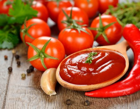 西红柿番茄酱图片