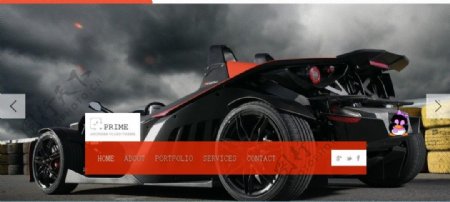 时尚汽车模板HTML5