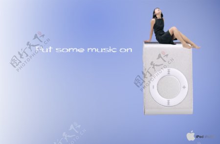 MP3广告平面设计