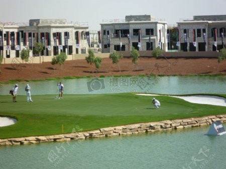 迪拜的高尔夫球场