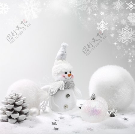 雪球和雪人图片