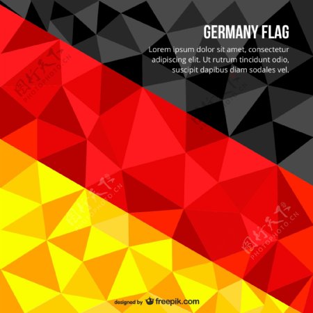 德国国旗背景矢量
