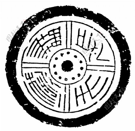 瓦当图案秦汉时期图案中国传统图案图案181