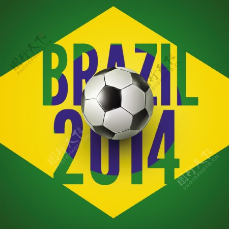 足球2014巴西世界杯海报