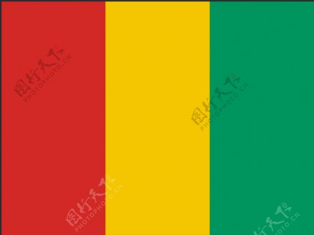 矢量几内亚国旗