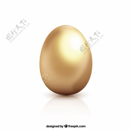 金黄色的复活节蛋