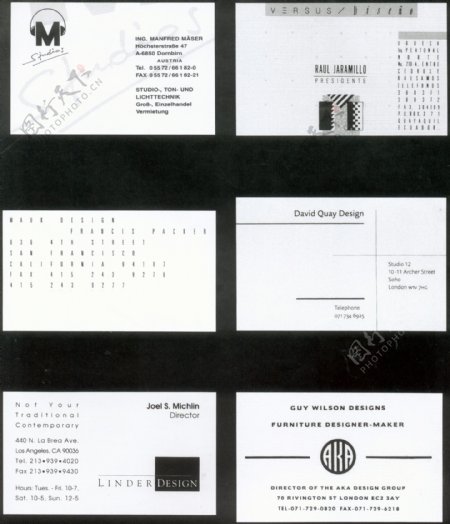 名片设计名片国际商业卡片设计104