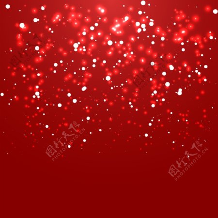 一个红色的圣诞背景灯