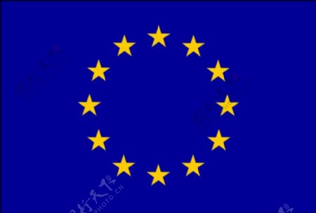 欧盟旗帜的剪辑艺术