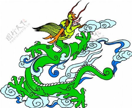 龙纹吉祥图案中国传统图案0067