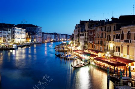 意大利水城夜景图片