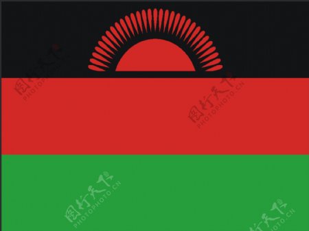 矢量马拉维国旗