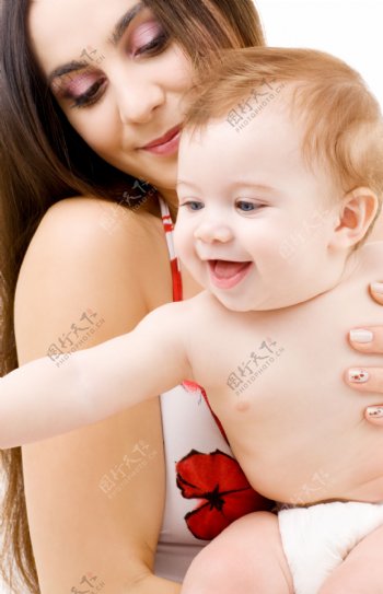可爱宝宝与妈妈图片