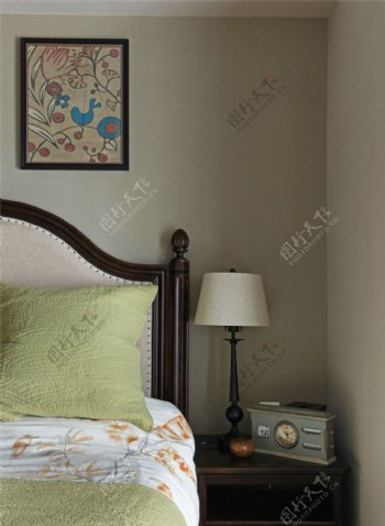 美式简约卧室床头灯设计图