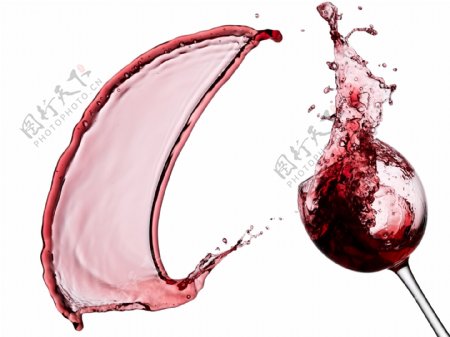 飞溅的葡萄酒图片