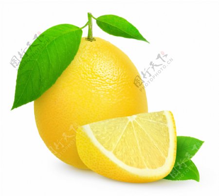 新鲜柠檬摄影图片
