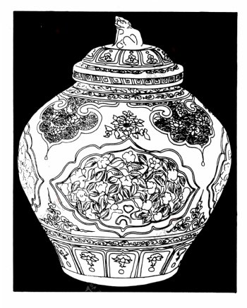 器物图案元明时代图案中国传统图案046