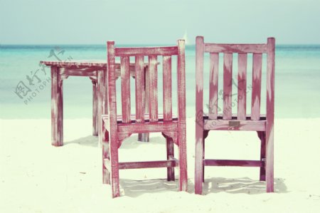 夏天海滩椅子