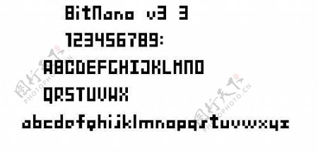 BitNanov33像素字体