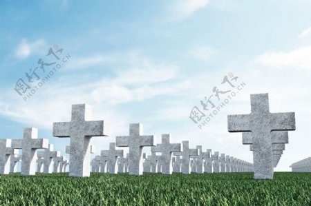 墓地十字架