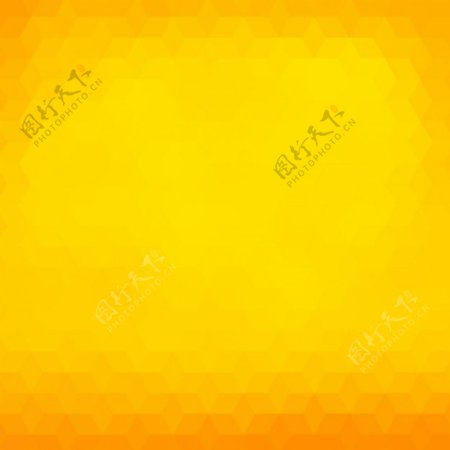 黄色和橙色色调的多边形背景