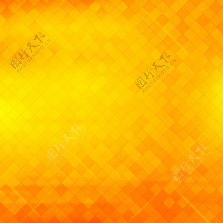 美丽的几何黄色和橙色背景图片