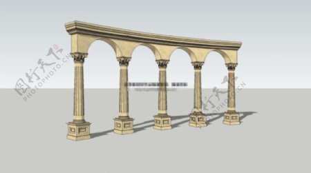 廊架欧式罗马柱拱门