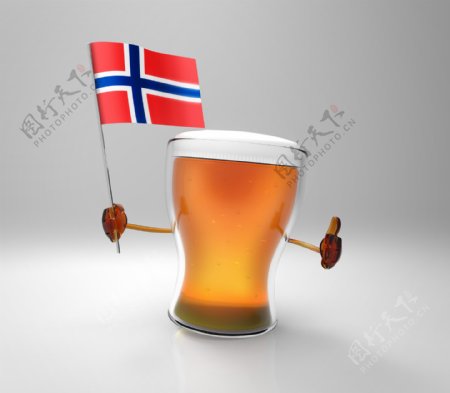 啤酒与瑞典国旗