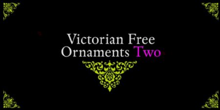 维多利亚时代的自由饰品两种字体