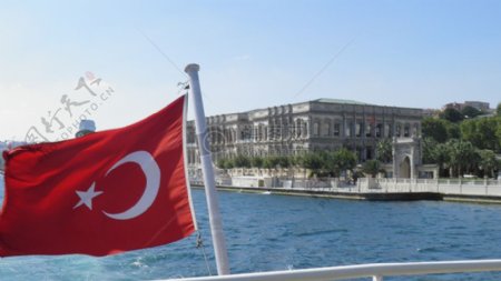 飘扬的土耳其国旗