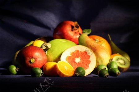 新鲜水果静物图片