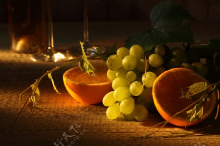 葡萄与橙子图片
