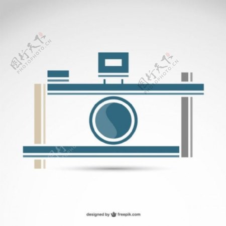 摄影复古相机标志免费