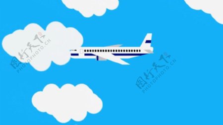 航空公司飞机动画
