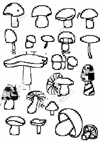 免费蘑菇笔刷