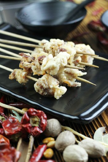麻辣涮串酥肉图片