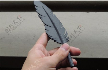 羽毛3D打印模型