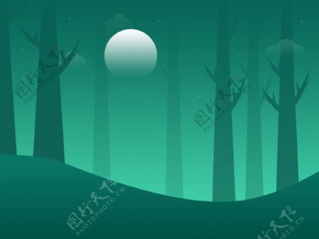 夜幕森林