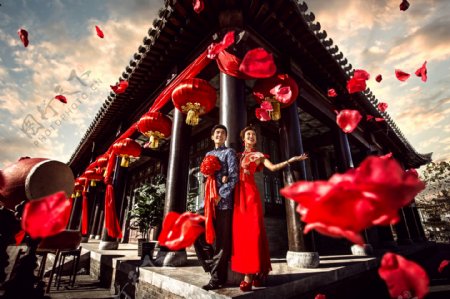 传统中国风婚纱摄影图片