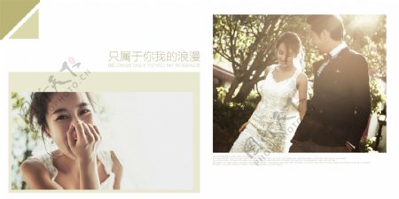 相册设计婚纱摄影模板PSD分层素材