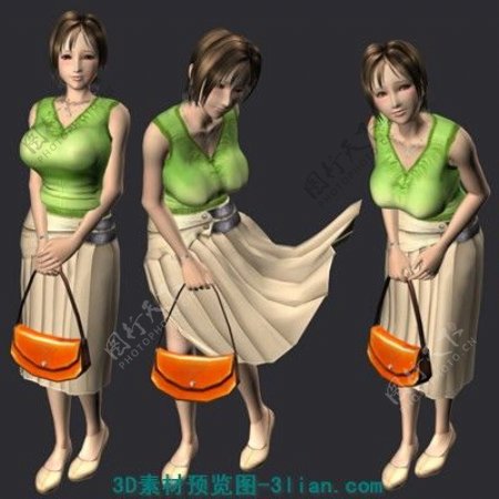 3D女人模型