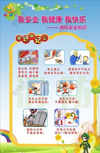 幼儿园消防安全图片