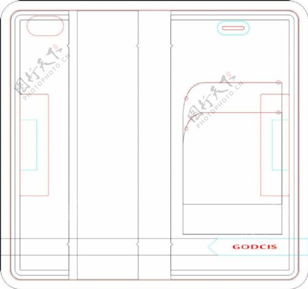 iphone6plus折边手机套纸格