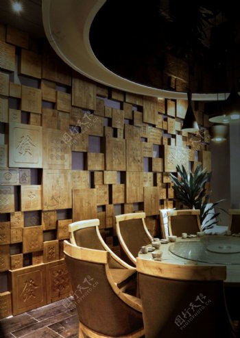 木纹餐厅