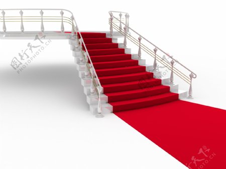 创意红地毯阶梯高清图片