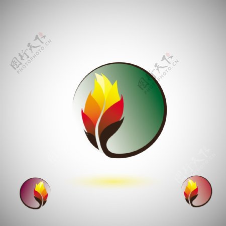 花卉logo设计图片