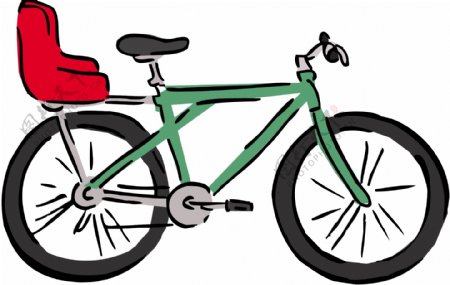 自行车交通工具矢量素材EPS格式0060