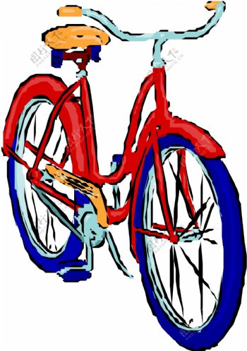 自行车矢量素材EPS格式0039