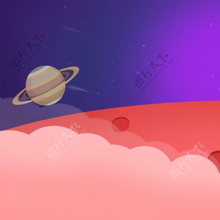 星空促销推广主图背景图