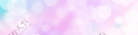 紫色渐变六边形素材背景banner